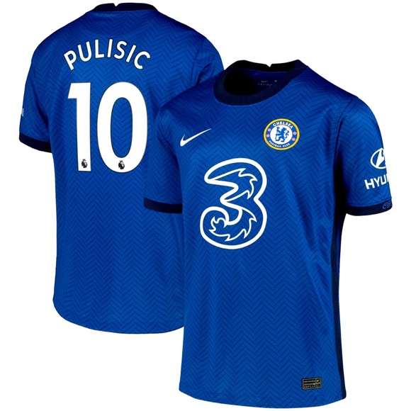 Nike Dri-fit Chelsea 2021-22 Christian Pulisic #10 Home Futbol Jersey Men Large - Picture 1 of 11
